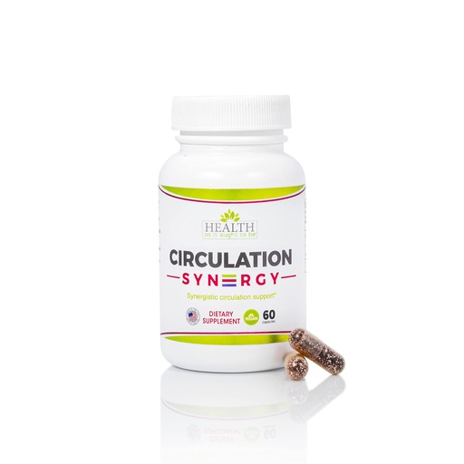 [BRSWGAL5O4FQIFLH] Health As It Ought To Be Circulation Syn3rgy Supplement | Physician Formulated Capsules with Beet Root, L-Arginine, Horse Chestnut | 60 Capsules