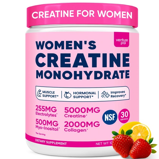 [BRSREAA2BMNWAGT5] 18 IN 1 Creatine for Women, Creatine Monohydrate Blend Powder with Collagen, Myo & D-Chiro Inositol, Electrolytes & 6 Vitamins for Muscle Growth, Recovery & Hormonal Balance – 10.58 Oz,Sugar Free