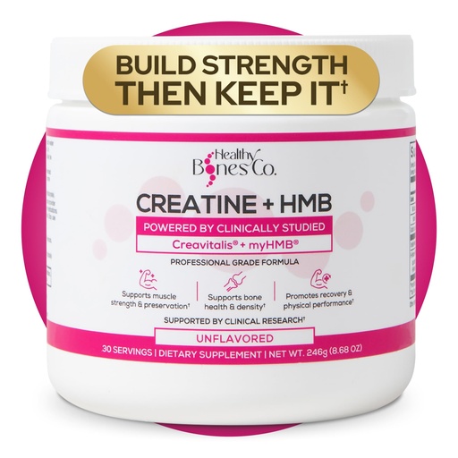 [BRSRGAL6A55BECAY] Creatine HMB Powder, 5g Creatine Monohydrate With 3g HMB, Creatvitalis And myHMB Formula, HMB Supplement for Men and Women Supporting Recovery, Endurance, Mobility and Muscles, Unflavored, 30 Servings