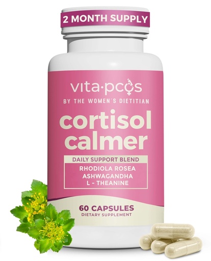 [BRSREEDQBEMAMF3J] Cortisol Supplement for Women – Cortisol Vitamins for Endocrine & Energy Stabilizing Formula for Women – Rhodiola Rosea Extract, Ashwagandha, L-Theanine, & Phosphatidylserine – 60 Capsules
