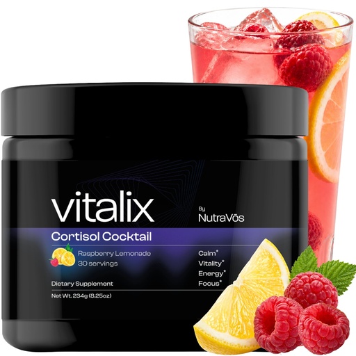 [BRSRAAAHPICQIYL3] Cortisol Reducer for Women & Men | Cortisol Drink Mix with Ashwagandha KSM 66, Magnesium Glycinate, L Theanine + More | Cortisol Detox for Stress & Sleep Support | Raspberry Lemonade | 30 Servings