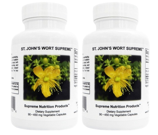 [BRSREGQTPMIGG333] Supreme Nutrition St. John’s Wort Supreme, 90 Pure St. John’s Wort Capsules (Pack of 2)