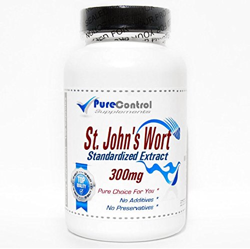 [BRSWKZI7AYAQ2CTE] St. John's Wort Standardized Extract 300mg // 200 Capsules // Pure // by PureControl Supplements