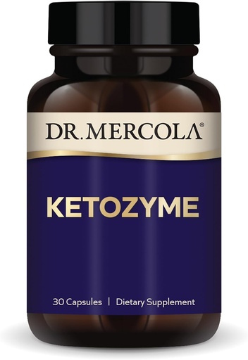 [BRSWGEA6CEBQEF36] Dr. Mercola Ketozyme, 30 Capsules, Non-GMO, Gluten Free, Soy Free