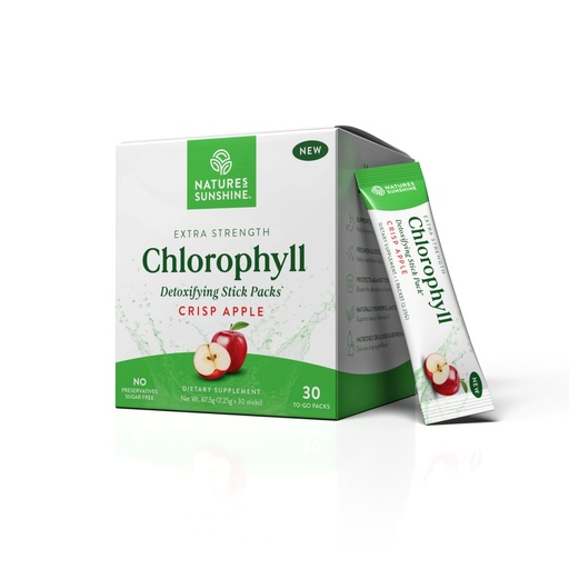[BRSRAZIDOR5BGHLK] Nature's Sunshine Chlorophyll Stick Packs: Supercharge Your Detox and Boost Gut Health in Convenient, Delicious Stick Packs (Crisp Apple)