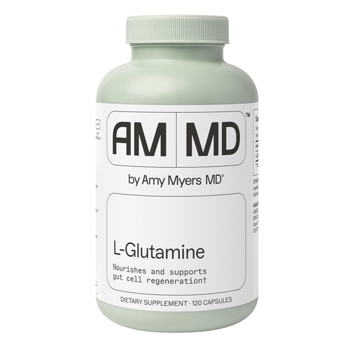 [BRSWGFQKCR4GGYAY] Amy Myers MD L-Glutamine Capsules - Digestion Supplement to Aid Healthy Gut Barrier - Supports Muscle Recovery & Aids Against Sweet Cravings - Formula for Immune Health - 120 Capsules (60 Capsules)
