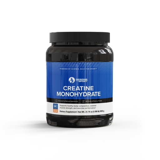 [BRSRGA34OVYWGH3J] Designs for Sport Micronized Creatine Monohydrate - Supports Muscle Recovery for Men & Women - Supports Pre- & Post Workout Strength - NSF Certified for Sport - Unflavored Powder, 180 Servings