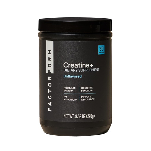 [BRSRGHQ2BB7WG2TV] FACTOR FORM Micronized Creatine Powder + Electrolytes from Coconut Water – Creatine Monohydrate Supplement for Women & Men for Strength, Recovery, and Focus (Lightly Sweet, Unflavored)