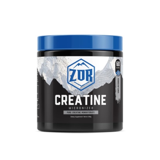 [BRSREZIDOUNRGDTF] ZOR Micronized Creatine Monohydrate Powder 5000mg – Pure, Unflavored, Sugar-Free, Non-GMO – Supports Muscle Growth, Strength, Recovery & Endurance – 60 Servings