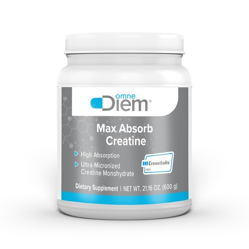[BRSRGYYYOB5RO3TX] Omne Diem Micronized Max Absorb Creatine 21.16oz - 600G with Micronized Creavitalis - 120 Servings