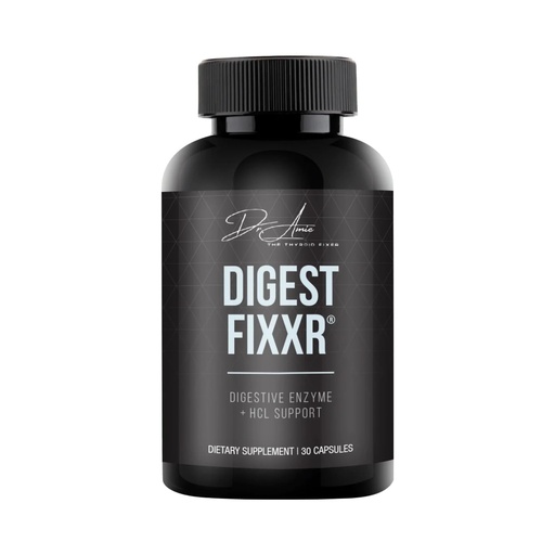 [BRSRAC3QPIBGA2DU] Digest by Dr. Amie | Digestive Enzyme & HCl Support | Supports Digestion, Gas & Bloating | 30 Day Supply, 30 Capsules