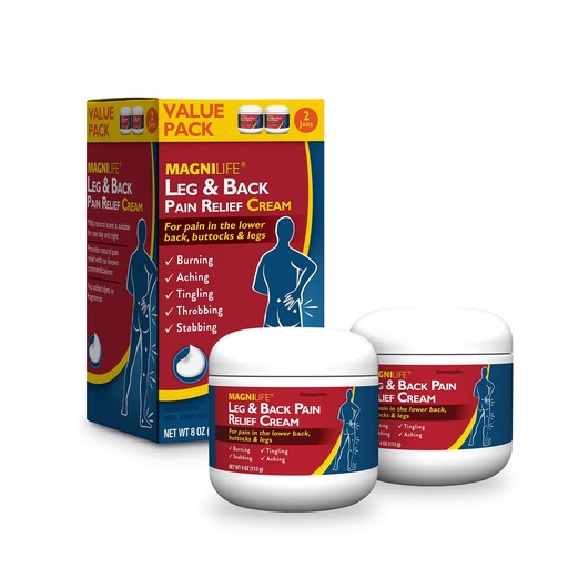 [BRSREFQPCUIWOYD7] MagniLife Leg & Back Pain Relief Cream (4 oz, 2 Pack), Topical Support for Leg Pain & Lower Back Discomfort, Fast Absorbing, No Residue, Mild Scent, Massage-In Formula