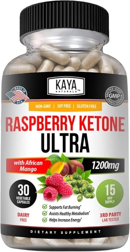 [BRSRMFTQA4PGG23K] Kaya Naturals Keto Diet Framboise Ketone - Supplément de perte de poids, contrôle de l'appétit, ...