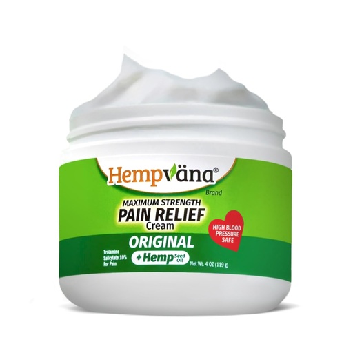 [BRSWGGQLAANGGDTU] BulbHead As Seen On TV Hempvana Original Relief Cream Maximum Strength, The Hemp Cream for Muscle Joint Back Knee Shoulder Neck Elbow Hand Foot