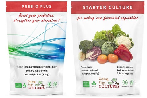 [BRSWGYYDCICBA3TP] Cutting Edge Cultures Prebio Plus Prebiotic Fiber Powder Best Custom Blend of Organic Prebiotic Fibers Dietary Supplement 8 oz