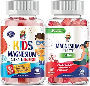 [BRSROCYBOQGRMCA2] Magnesium Gummies for Kids & Adults - Calm Magnesium Chews - Magnesium Citrate Chewable Supplement for Mood & Muscle Support