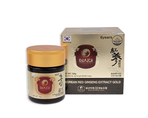 [BRSWGFTYPN5WEE34] SAMSIDAE Korean Red Ginseng Extract Gold 100g 6 Years (13mg/g), 100% Korean Red Ginseng Extract - Boost Immunity and Promote Enhance Immunity, Mental Performance, Stamina, Energy Health
