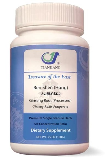 [BRSW2AIPBUORSYLV] Treasure of the East, Ginseng Root (Processed) - Hong Shen (5:1 Herbal Extract Granules, 100g)