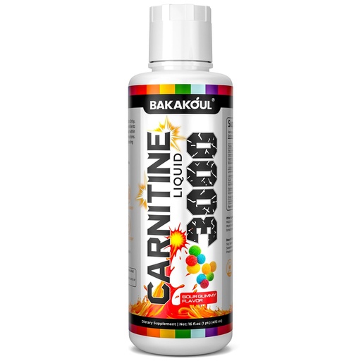 [BRSREGLQC56B4235] L Carnitine Supplement Liquid 3000 mg, with BCAA Sports Supplements, Help Support Energy Boosts, Support Muscle, Efficient Formula with Acetyl Rapid Absorption, Sustained Energy, Sour Gummy Flavor