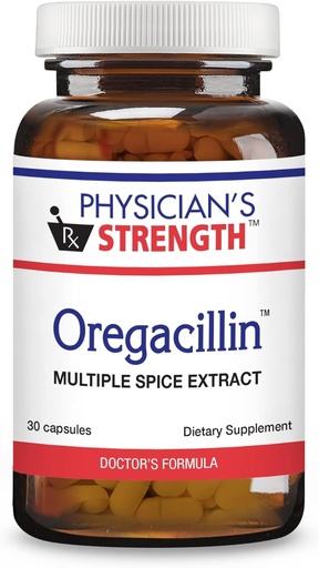 [BRSWIYT6A4FBQFI3] Physician's Strength Oregacillin - 30 Capsules - Multiple Spice Extract - Respiratory Health Support - 30 Servings
