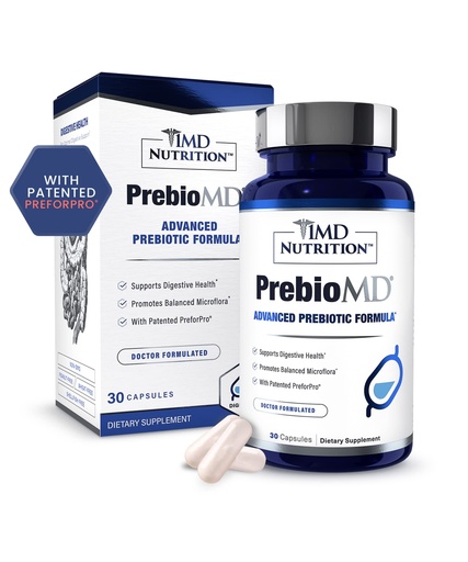 [BRSWGBIKOQHAY2A3] 1MD Nutrition PreBioMD - Prebiotic with PreforPro® | Support Healthy Digestion and Beneficial Bacteria