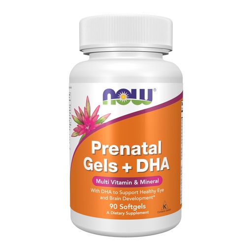 [BRSWI23YAAHQMEY7] NOW Supplements, Prenatal Gels + DHA with 250 mg DHA per serving, plus Borage Oil (GLA), 90 Softgels