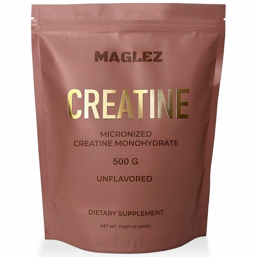 [BRSRGZYHAAGQYC3K] Creatine Monohydrate Powder 500g (100 Servings), Micronized, Unflavored - Supports Strength & High -Intensity Training - Third-Party Tested