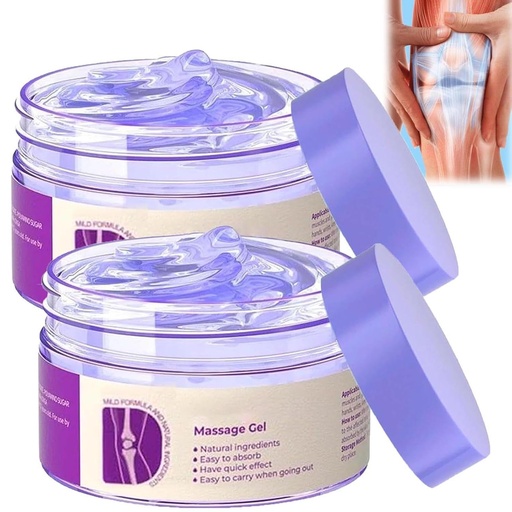 [BRSRAC36DMMRADI7] 2PCS Soothing Relief Massage Gel, Joint Gel Purple Gel Cooling Activities Throughout The Body, Soothing Knees, Lumbar, Neck, Back, Shoulders, Hands, and Feet