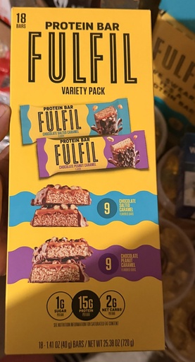 [BRSRGAL5BABB62Y6] ful-fil Protein Bars 18 Count – Variety Pack, 15g Protein, Low Sugar, Vitamin-Enriched, Chocolate-Coated Snack Bars