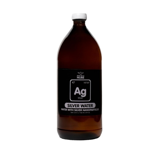 [BRSRGGIKCAMRSFDO] Silver Water – Atmospheric Water with Silver Nanoparticles (20 ppm), (1 Liter / 33 fl oz)