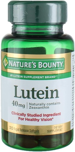 [BRSWK2Y7AZYQKCTE] Nature's Bounty Lutein Softgels, 30 count (Pack of 2)