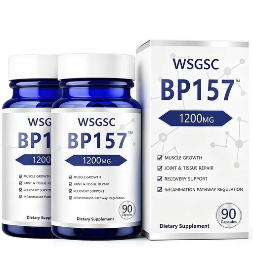 [BRSRYYAKDMPQMF3K] BP-157 Collagen Peptides Capsules 1200mg -180 Count Supports Muscle Growth, Tissue Repair