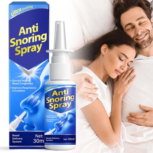 [BRSRGCYDOUBA4CI4] Anti Snoring Spray for Adults - Natural Formula Helps Support Quiet Sleep and Easier Breathing - 30ml