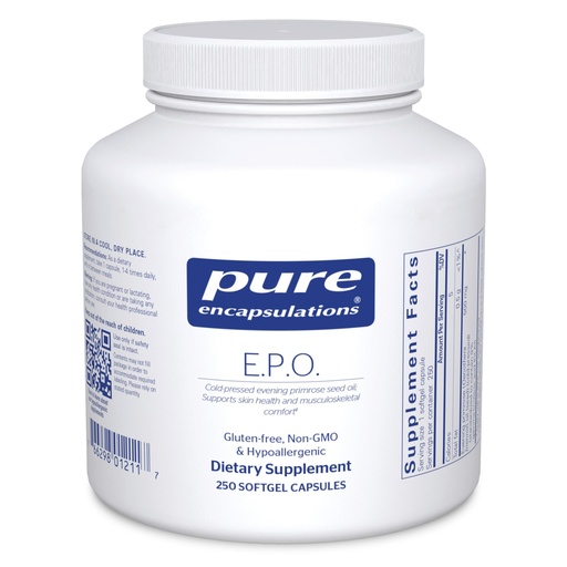 [BRSWIY34DIBQIGTI] Pure Encapsulations E.P.O. (Evening Primrose Oil) | Hypoallergenic Dietary Supplement Containing 9% GLA | 250 Softgel Capsules