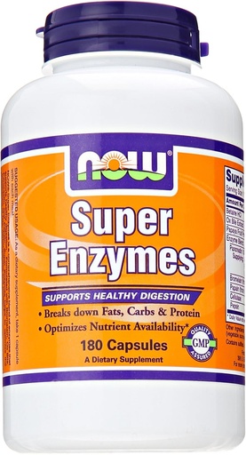 [BRSWKYL3DEFQ2ELO] Super Enzymes by Now Foods 180 Tablets