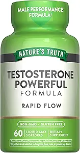 [BRSWYCYTAEPGA2DO] Nature's Truth Testosterone Supplement for Men | 60 Softgels | Non-GMO and Gluten Free Formula