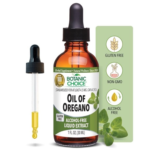 [BRSRABAKAR7WEGYU] Botanic Choice Oil of Oregano Liquid Extract - Alcohol Free Herbal Supplement, Traditional Support for Immune and More - 1 Fl. Oz.