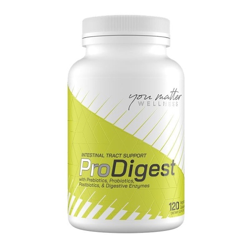 [BRSREZIQDMBWEFI4] ProDigest – Digestive Enzymes with Prebiotics, Probiotics, Postbiotics, Gut Health Supplement for Bloating, Indigestion & Regularity 120 Veg Caps, YMW