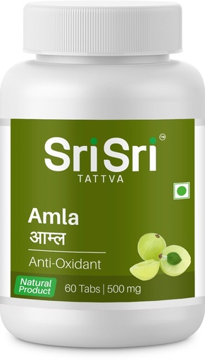 [BRSWKGQZCQGRKEDU] Sri Sri Tattva Amla - Anti Oxidant, 60 Tabs | 500mg (Pack of 1)