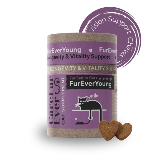 [BRSREHANOEFBQ3DO] Supplement Treats for Senior Cats: Vision & Brain Function, Longevity & Overall Vitality, Immune Health for Aging Cats. Enriched with Breakthrough Active Ingredients (30 Days Supply)