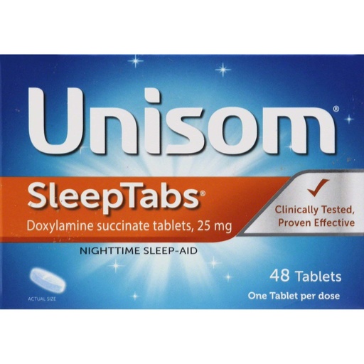 [BRSWKGYIBIEAICTY] Unisom SleepTabs 48 Tablets (Pack of 3)