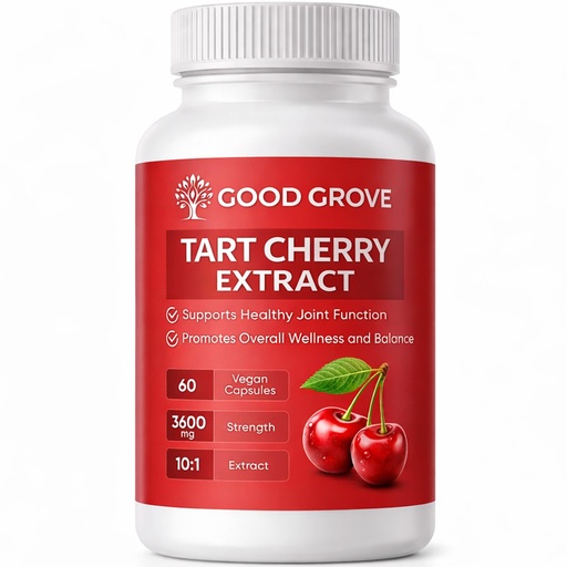 [BRSRGCQQOQNWCFI4] Tart Cherry Capsules, Tart Cherry Extract 3600MG Per Serving, Daily Antioxidant Supplement for Physical Health and Immune Support, Non-GMO, Gluten Free, 60 Counts