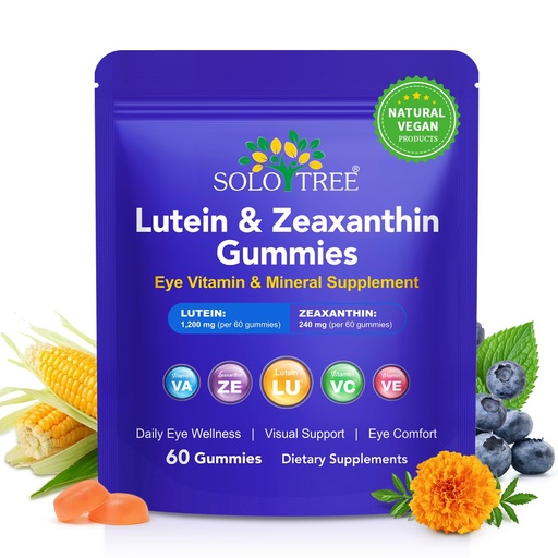 [BRSRGCT3OUMWYCAZ] NIFEISHI Lutein and Zeaxanthin Gummies, Vitamin and Mineral Supplement with 20mg Lutein & 4mg Zeaxanthin, Vitamins A, C, E for Daily Wellness, Comfort Support, 60 Gummies