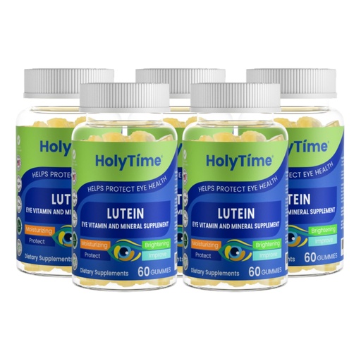 [BRSREAIKAEDWGYD2] HolyTime Lutein Gummies – Dietary Supplement for Eye Health Support – with Lutein & Zeaxanthin – Plant-Based Daily Formula with Zinc, Vitamin C & E – Natural Berry Flavor – Vegan Friendly (5)