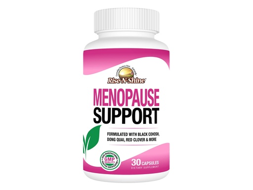 [BRSRMAI7B56GCDIY] Rise-N-Shine Menopause Support with Black Cohosh, Dong Quai, Red Clover Extract, Sage, and More - 30 Count