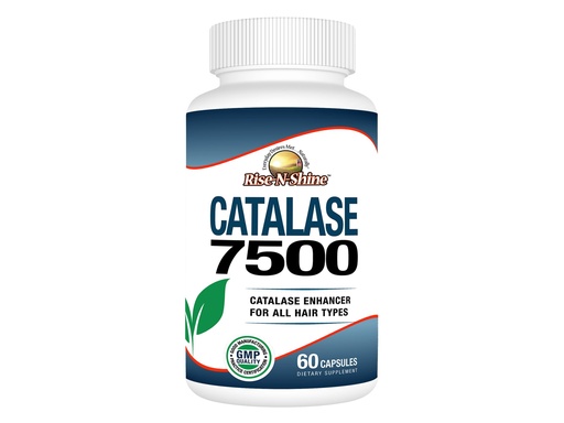 [BRSWICYQAADRWHI5] Rise-N-Shine Catalase Supplement 7500 with Saw Palmetto, Biotin, Fo-Ti, PABA - Hair Supplements for Strong Hair - 60 Capsules (30-Day Supply)