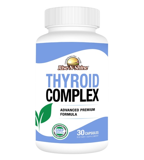 [BRSROGA7CN6A2CD2] Rise-N-Shine Thyroid Support Supplement for Women and Men - Energy Support Formula wi̇th Vitamin B12, Iodine, Zinc, Selenium, Ashwagandha Root & More 30-Day Supply (30 Capsules)