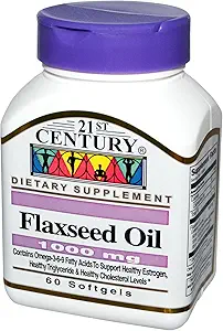 [BRSWIFD3OZYRWFT2] FLAX SEED OIL 1000mg 60 SOFTGELS