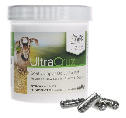 [BRSWGFQDBMMQIYL4] UltraCruz - sc-364925 Goat Copper Bolus Supplement for Kid Goats, 100 Count x 2 Grams