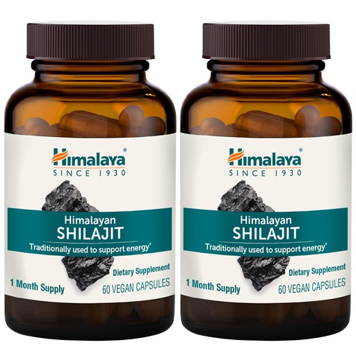 [BRSRGBI2OEBWYFIU] Himalaya Shilajit - Herbal Energy Supplements with Fulvic Acid and 85+ Trace Minerals, from Shilajit Resin, Vegan, Non-GMO, Gluten Free, 250 mg, 60 Capsules, 2 Pack